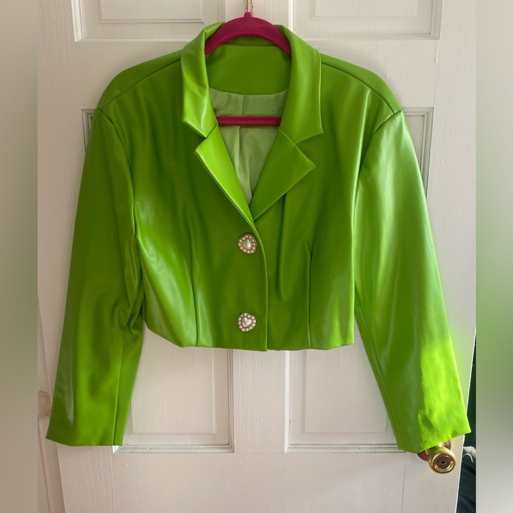 FBC OOK Plant Leather Crop Jacket